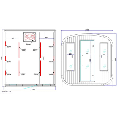 Vanjska kombinirana sauna - JZC200